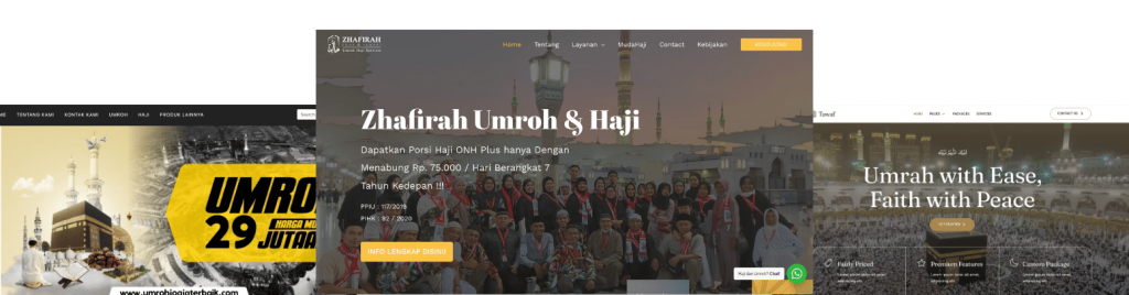 Jasa Pembuatan Web travel Umroh Haji