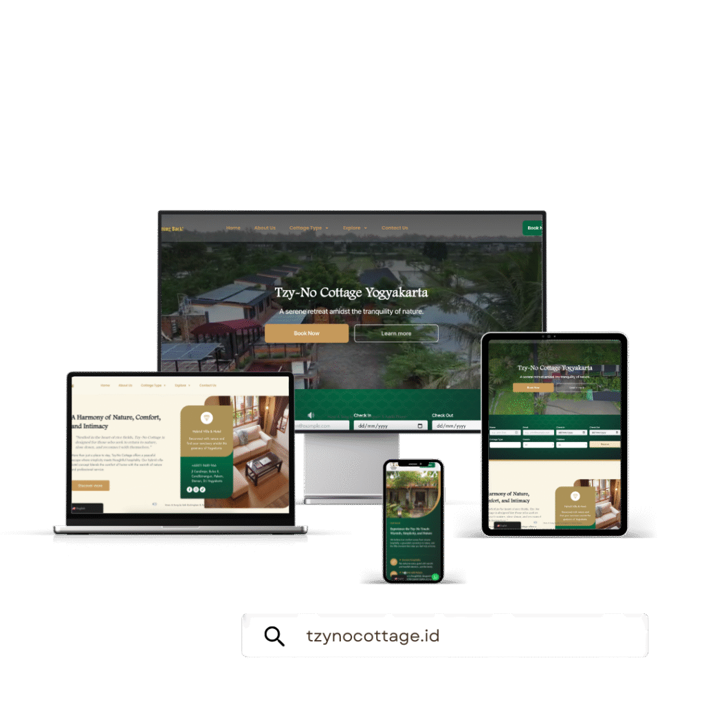 jasa pembuatan website villa hotel cottage